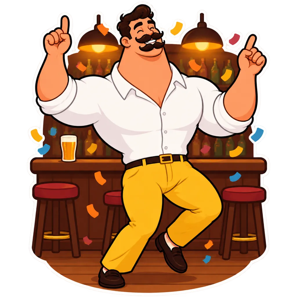 Benjamin Stachio — AI slop character illustration (original art inspired by the meme)